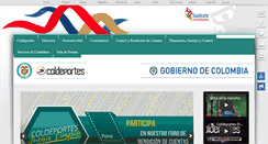 Desktop Screenshot of coldeportes.gov.co